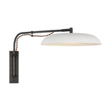 Cyrus Medium Articulating Wall Light Visual Comfort Bronze and White