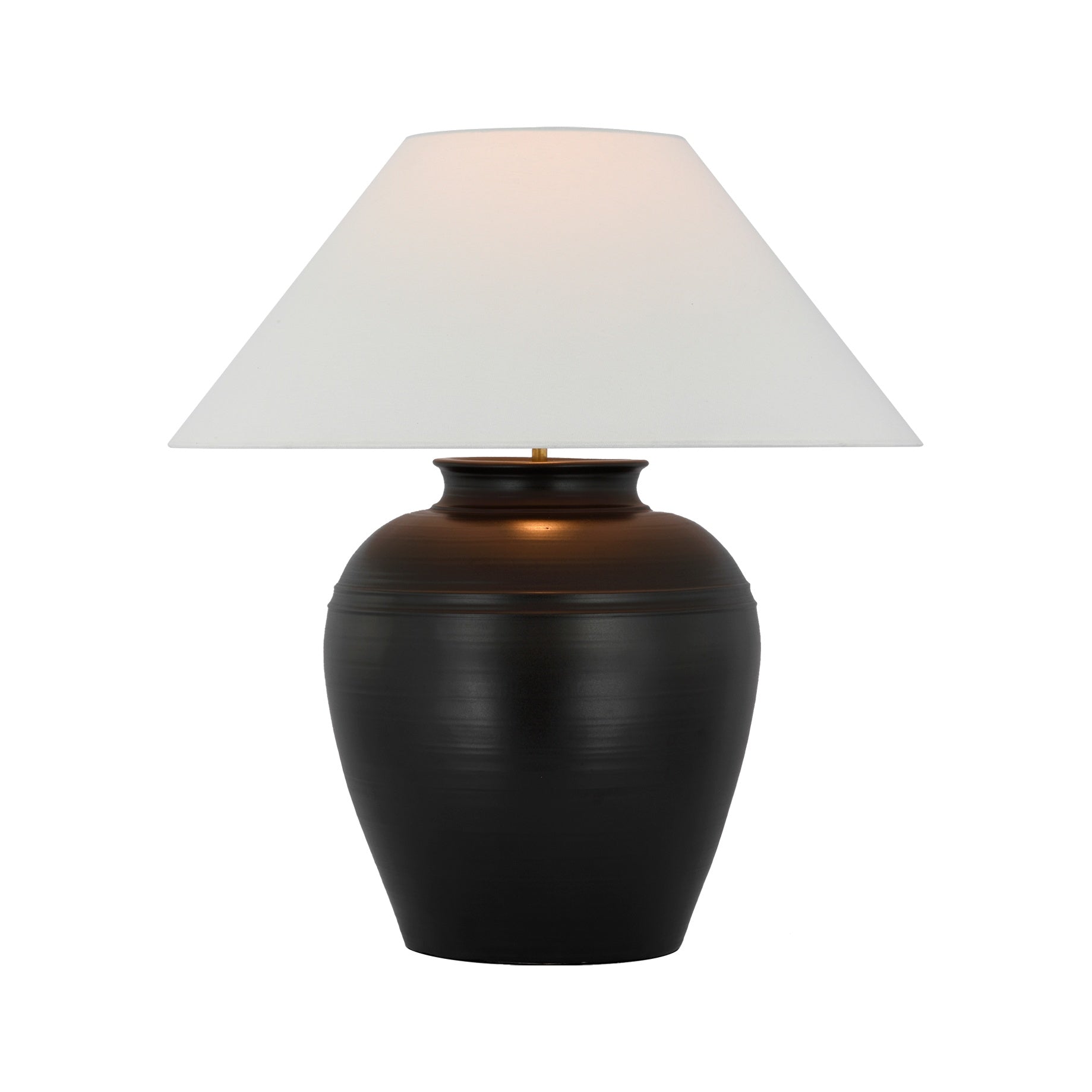 Prado Medium Table Lamp LIGHTING - table lamp Visual Comfort - Signature Matte Black