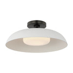 Cyrus 16" Flush Mount LIGHTING - flush mount Visual Comfort Bronze and White