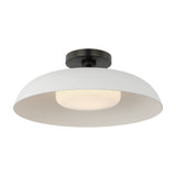 Cyrus 16" Flush Mount LIGHTING - flush mount Visual Comfort Bronze and White