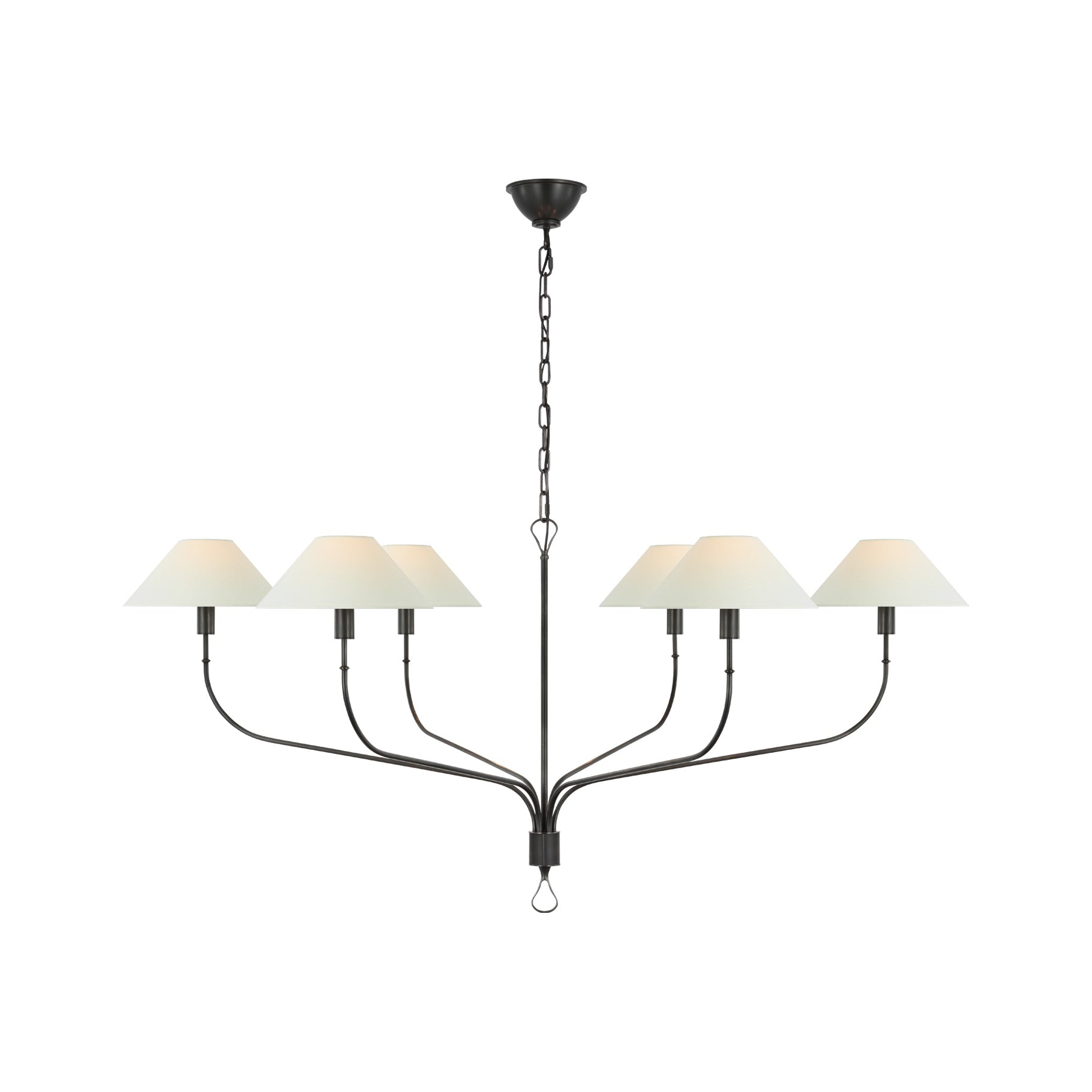 Griffin Grande Tail Chandelier LIGHTING - chandelier Visual Comfort - Signature