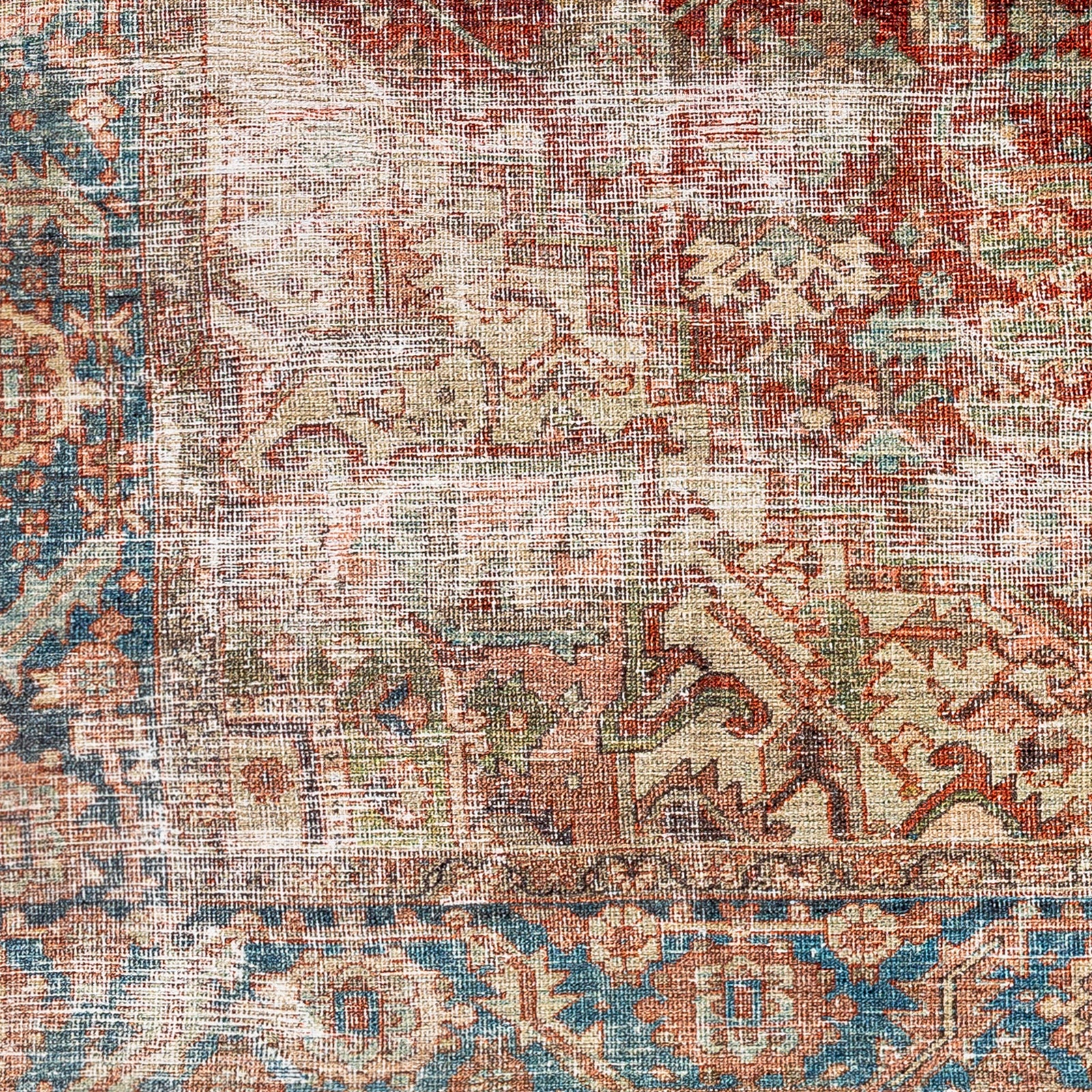 Aria Brick / Midnight Washable Rug RUGS - synthetic Surya