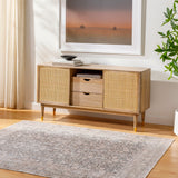 Aria Navy / Blush Washable Rug