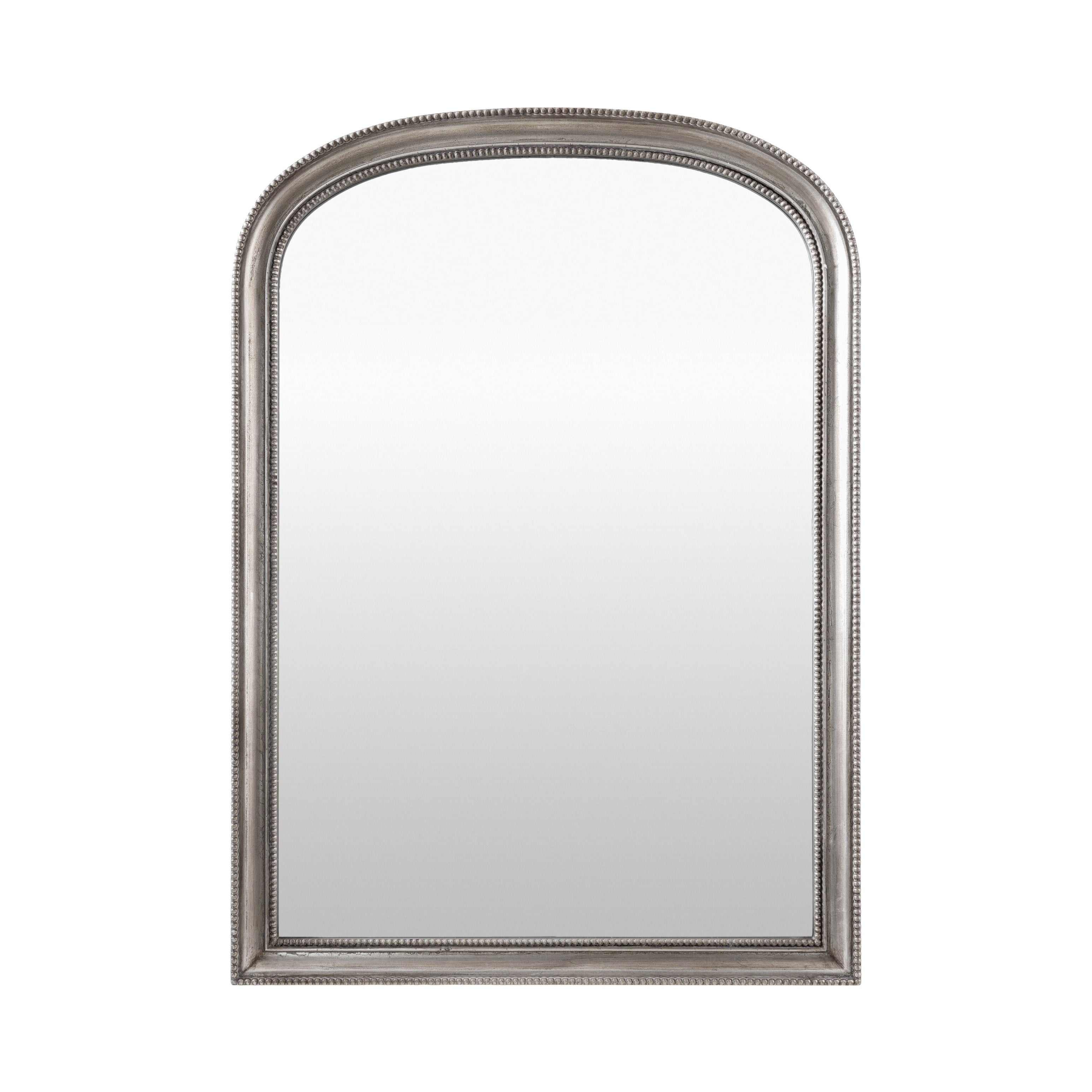 Natalyia Wall Mirror MIRROR - Mantel Mirror Surya Metallic - Silver