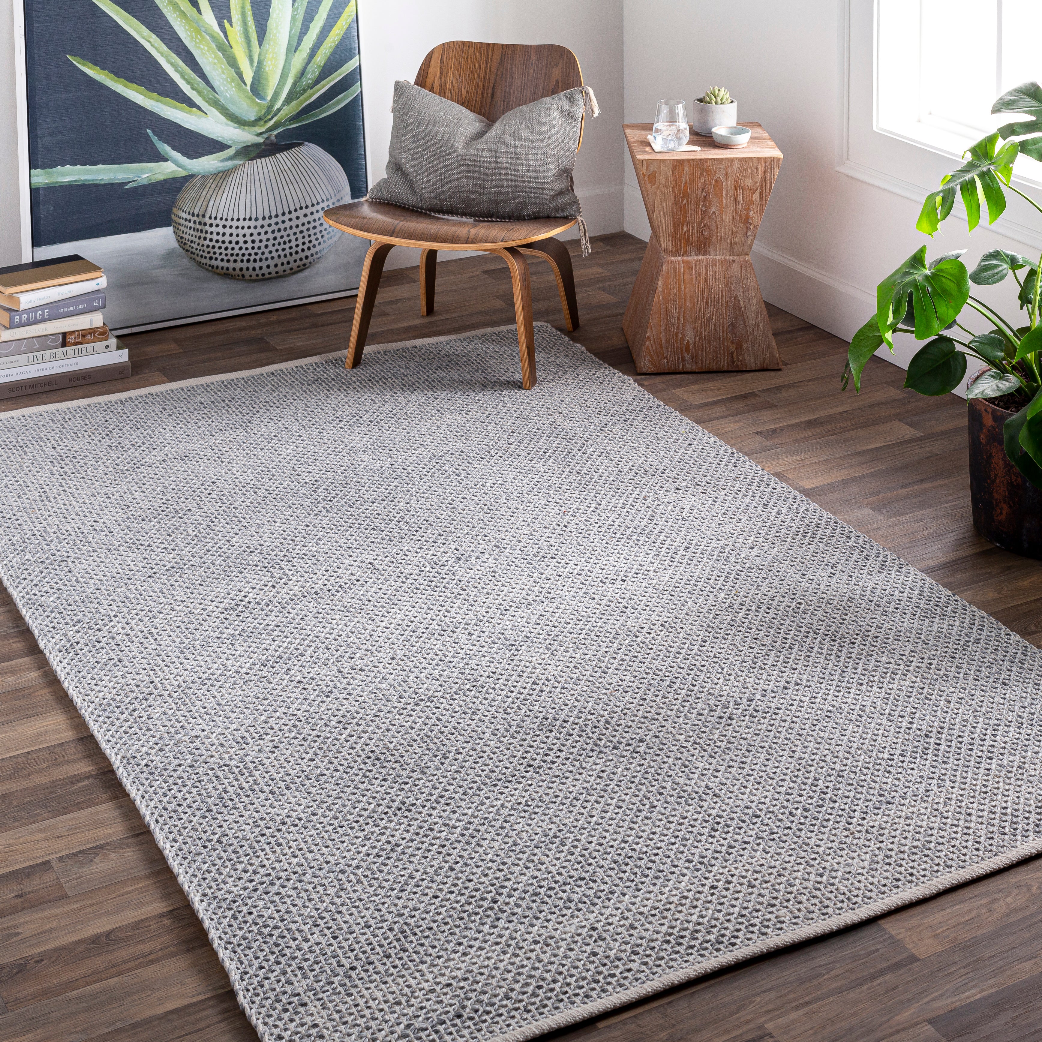 Aurelia Solid Slate Rug