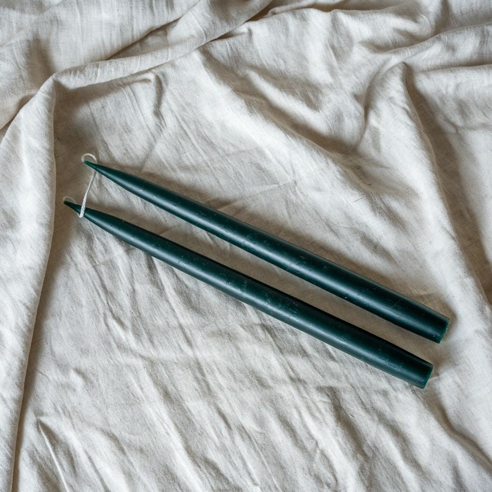 Holiday Classic 12" Taper Candles CHRISTMAS 2025 Old Country Design (ShopZio) Green