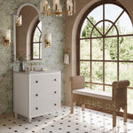 Newport Scalloped Bench FURNITURE - ottoman Bramble