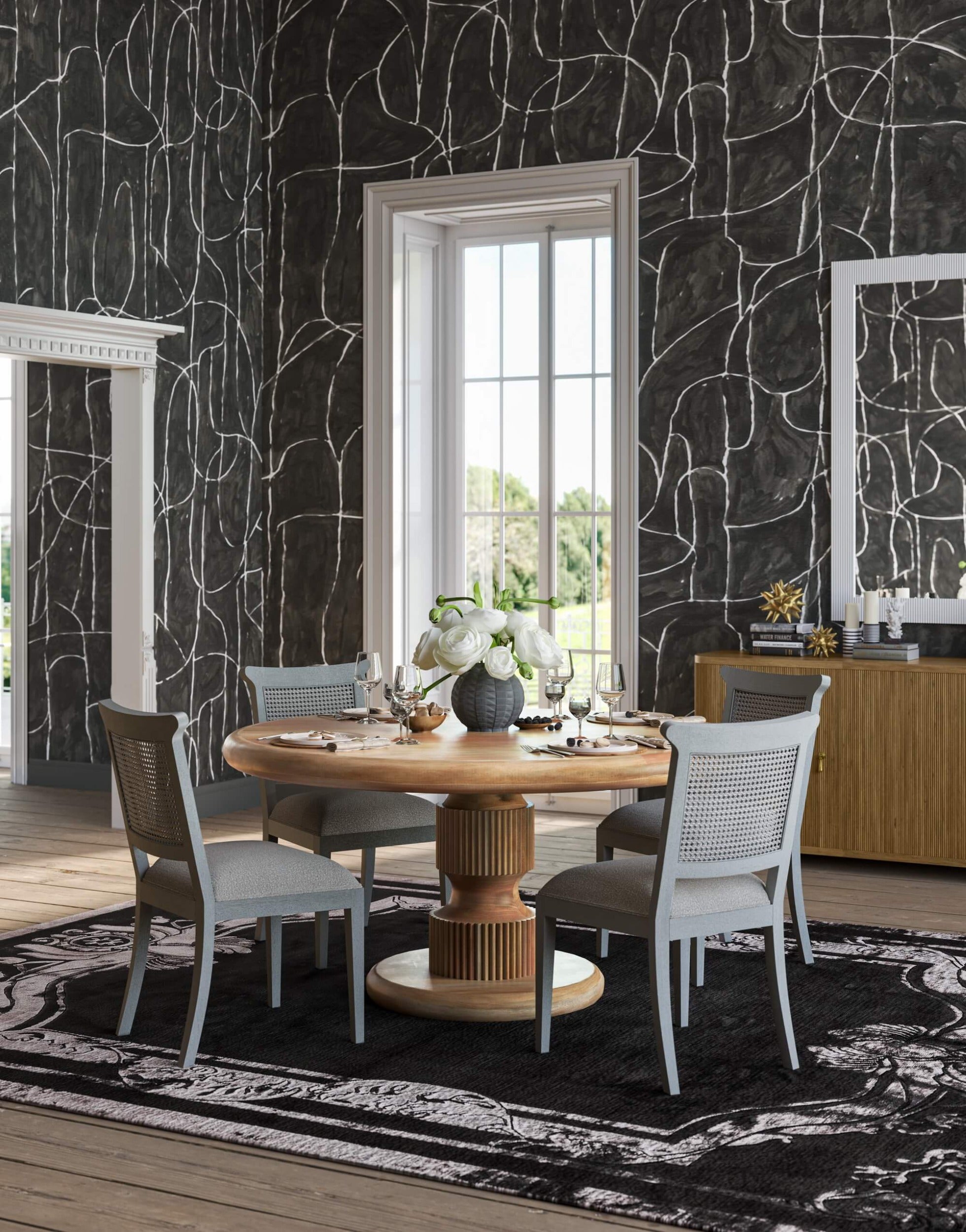 Baloo 60" Round Dining Table FURNITURE - dining table Bramble