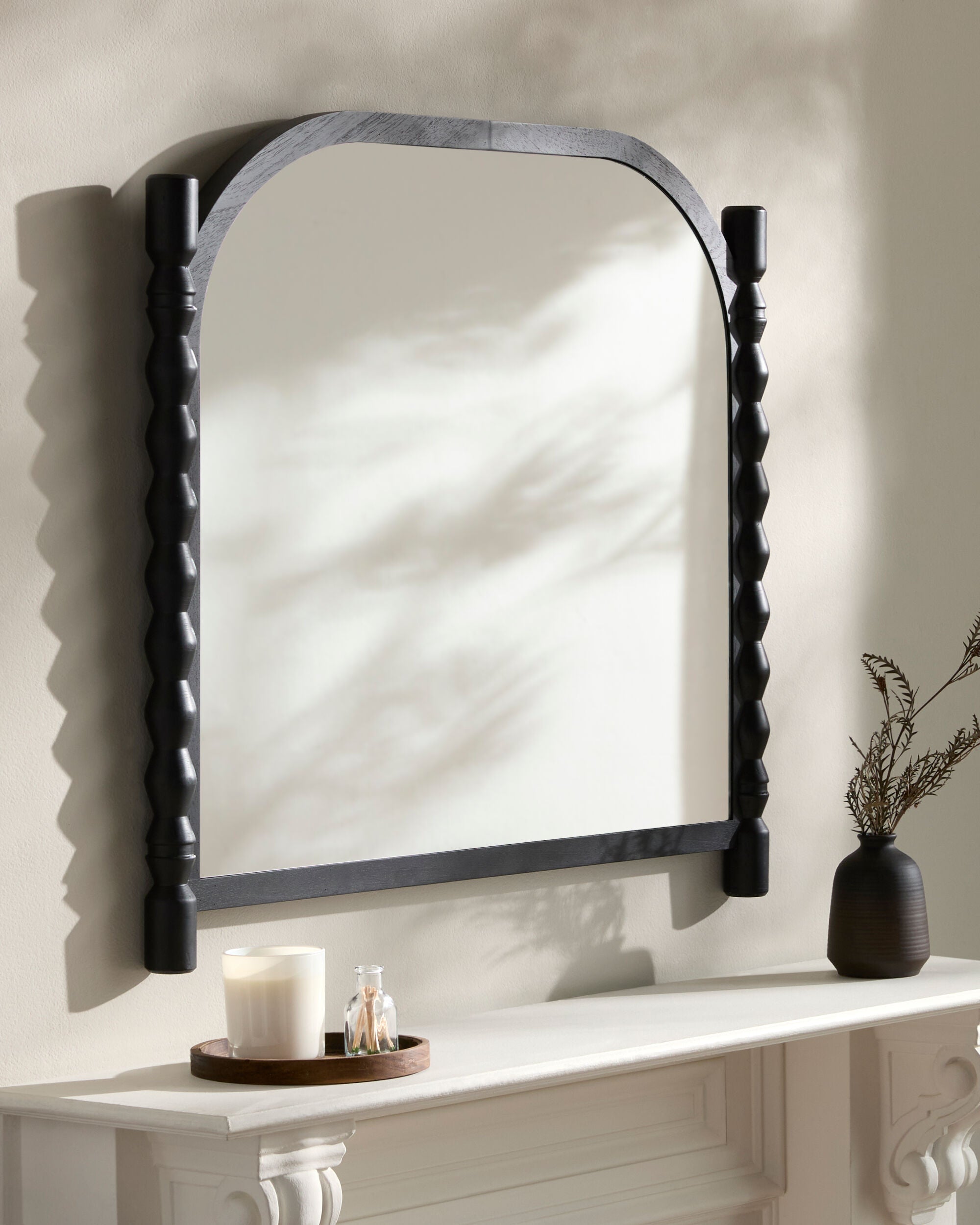 Benedine Mantel Mirror MIRROR - Mantel Mirror Surya