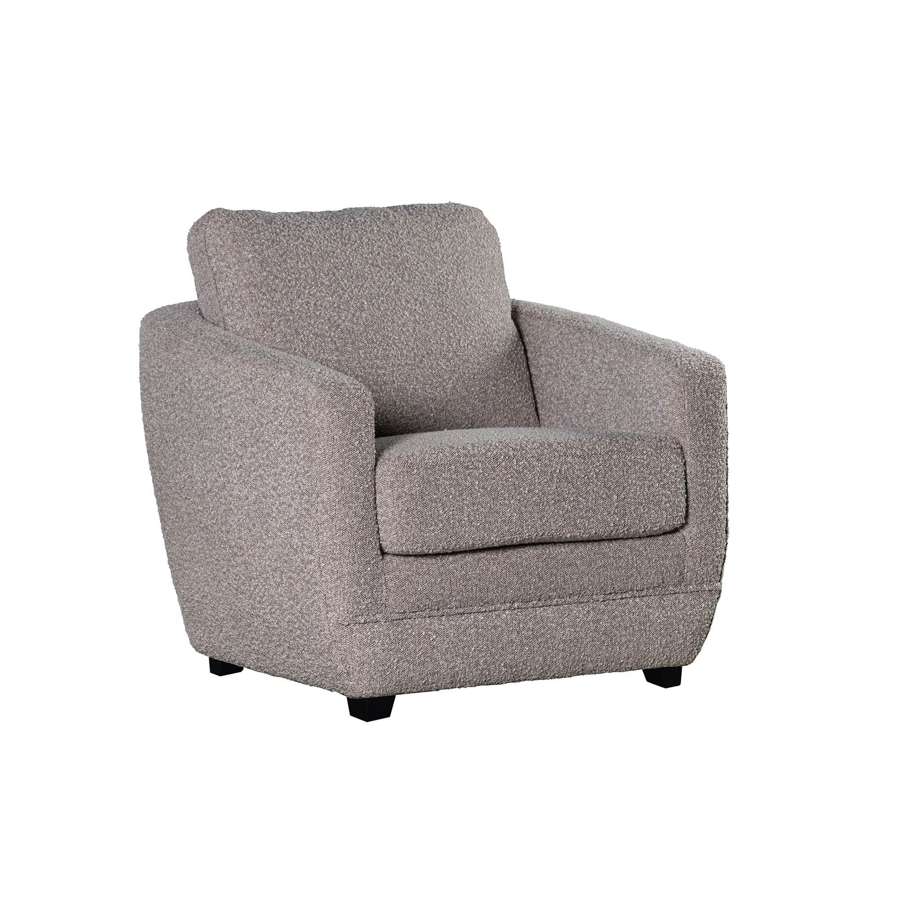 Baltimore Club Chair FURNITURE - accent chair LH IMPORTS Stationary Boucle Greige