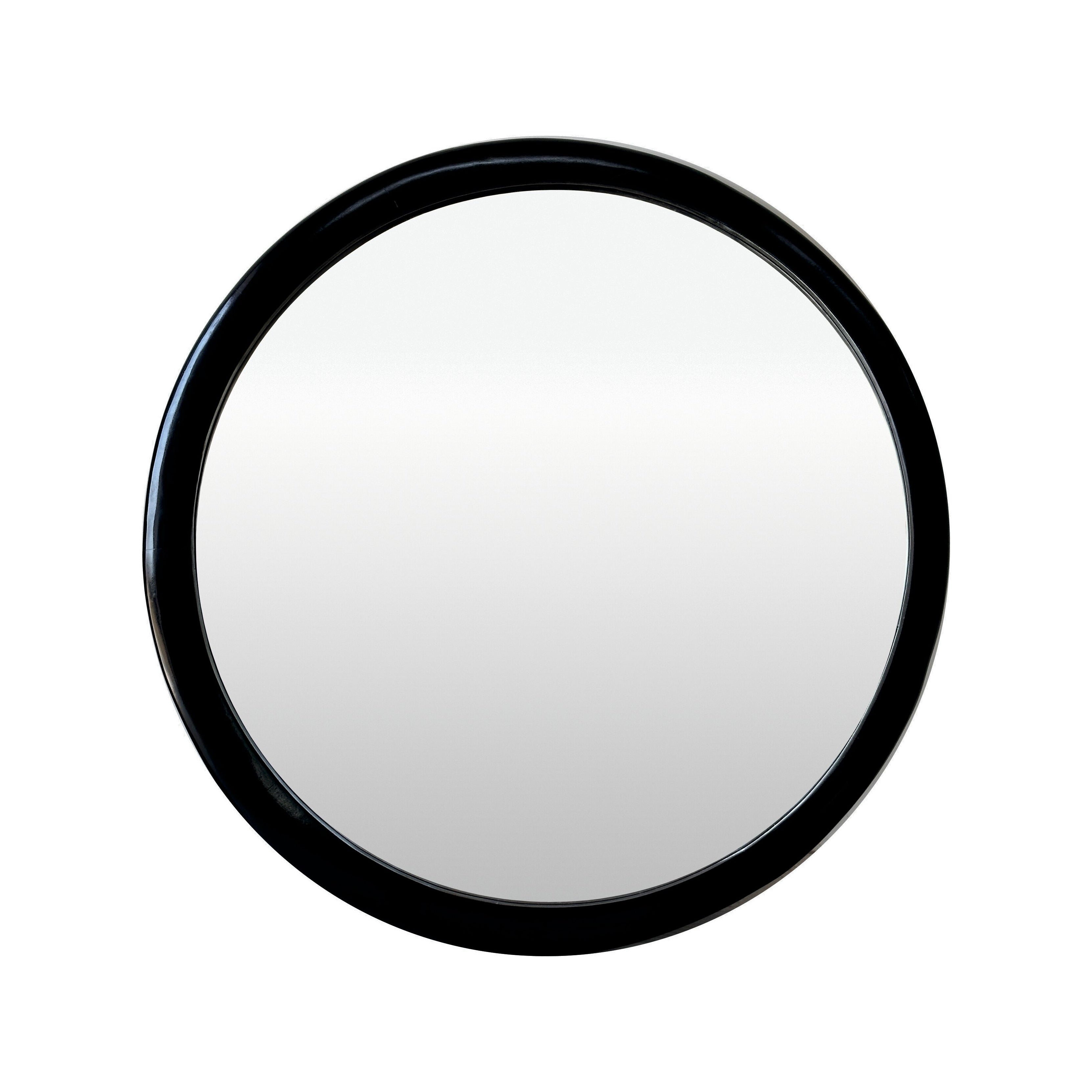 Breckin Round Accent Mirror MIRROR - Accent Mirror Surya Black