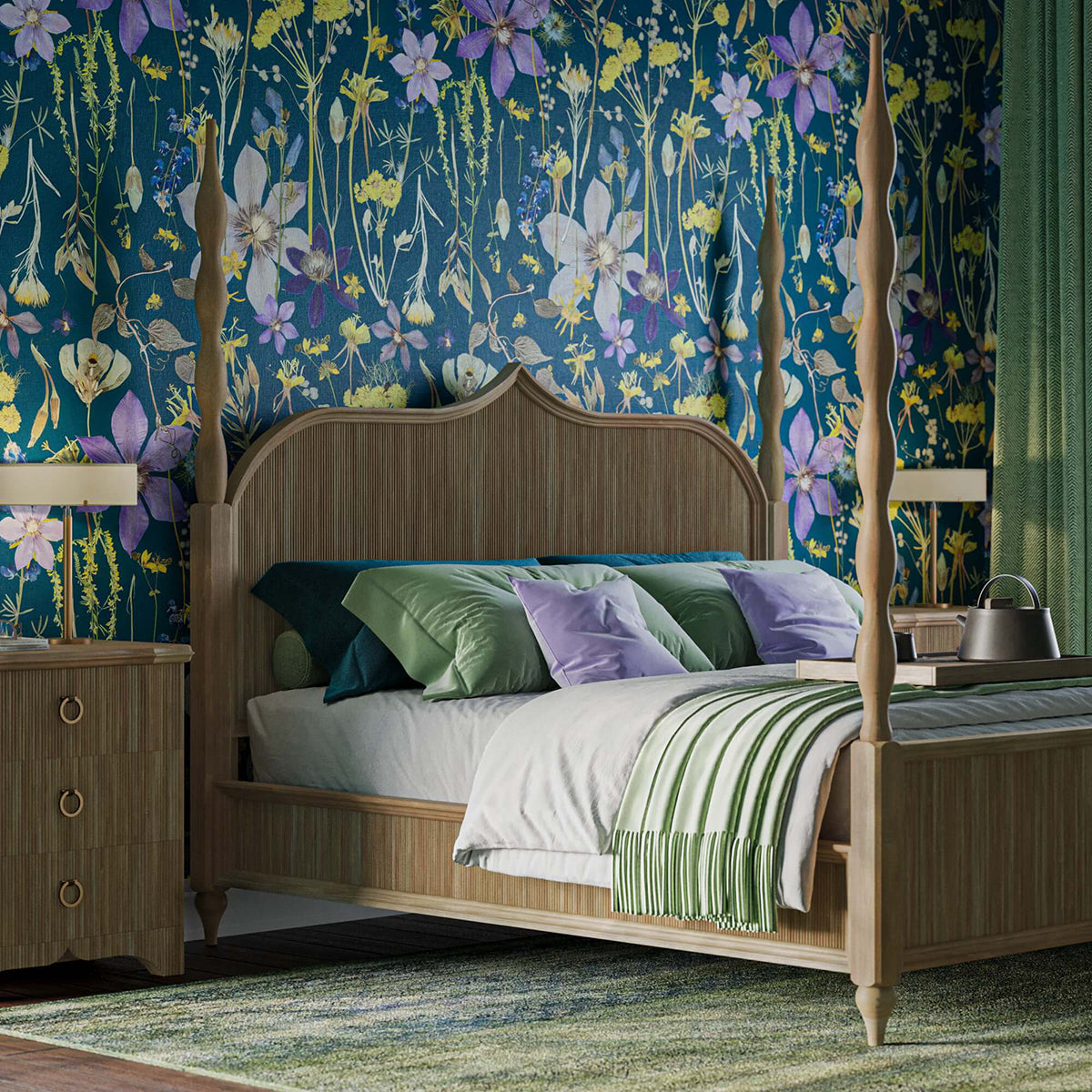 Brighton Wooden Back Bed FURNITURE - beds Bramble