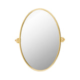 Brix Oval Accent Mirror MIRROR - Accent Mirror Surya