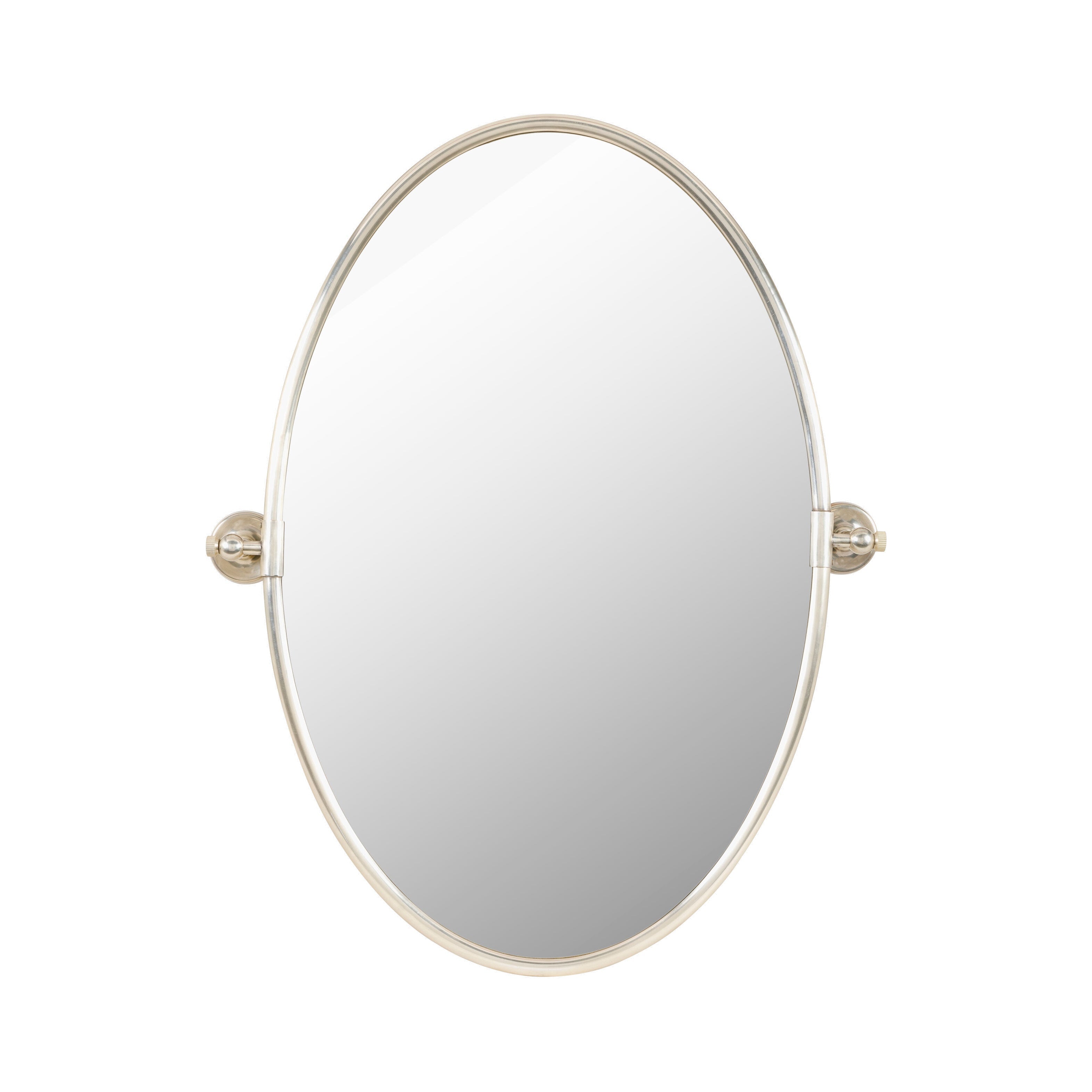 Brix Oval Silver Accent Mirror
