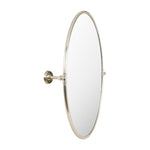 Brix Oval Silver Accent Mirror MIRROR - Accent Mirror Surya