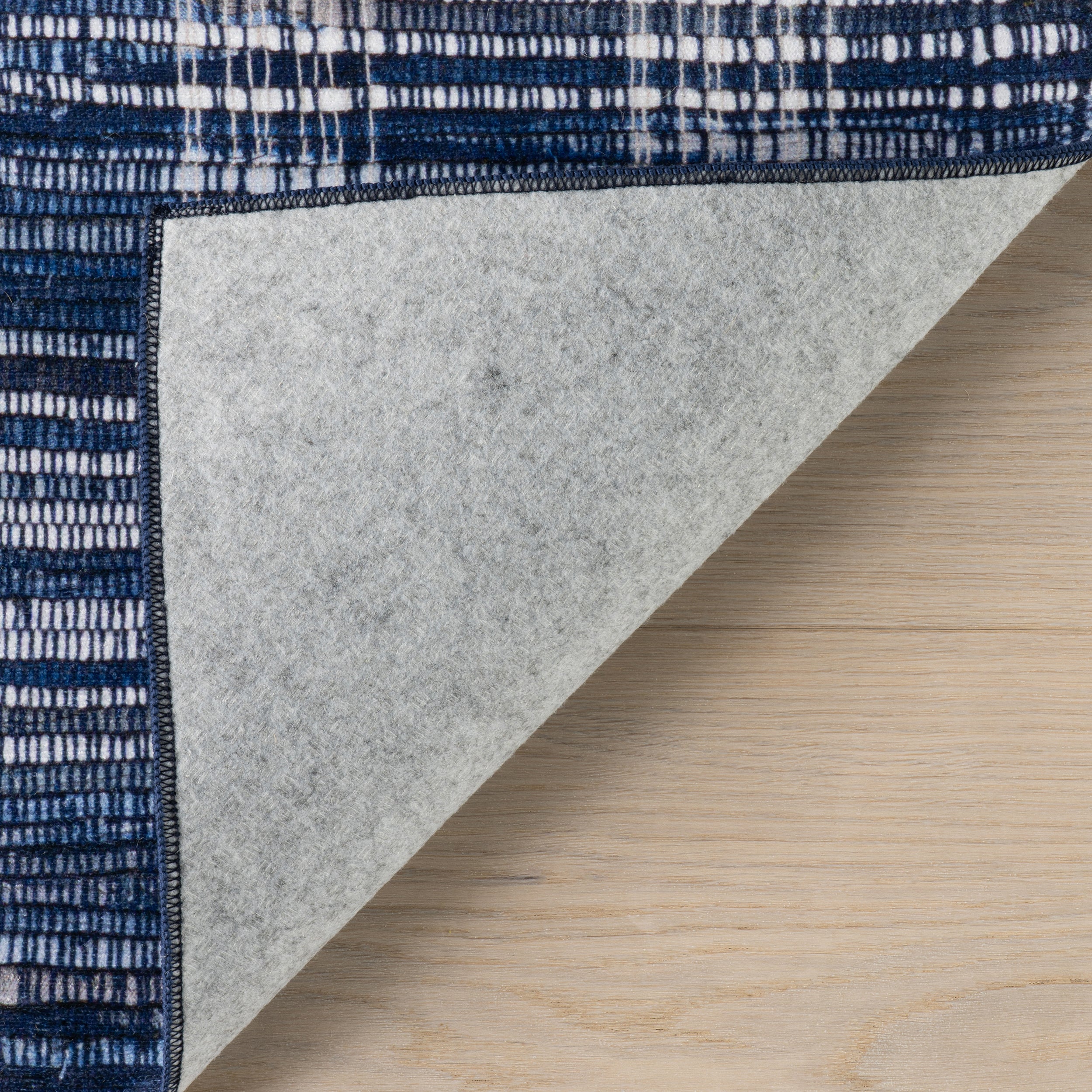 Denim Plaid Machine Washable Rug RUGS - synthetic Dash & Albert