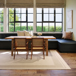 Nate Berkus Canon Bordered Wool Cozy Area Rug RUGS - wool Dash & Albert