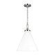 Matte White and Polished Nickel