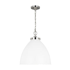 Matte White and Polished Nickel