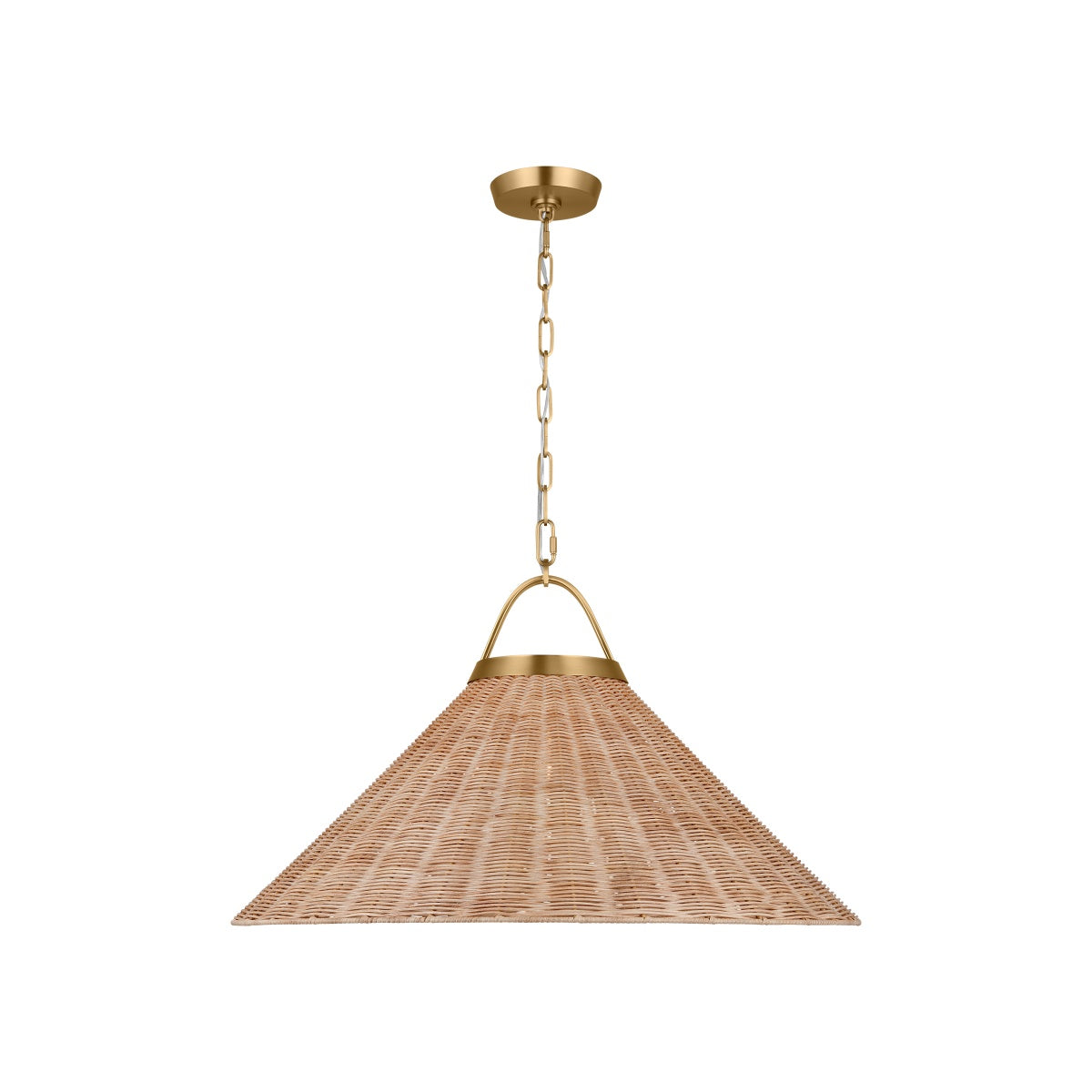 Whitby Grand Pendant LIGHTING - pendant Visual Comfort - Studio Burnished Brass