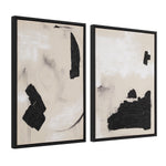 "Ecru & Ink" Framed Canvas Set ARTWORK - framed art Renwil