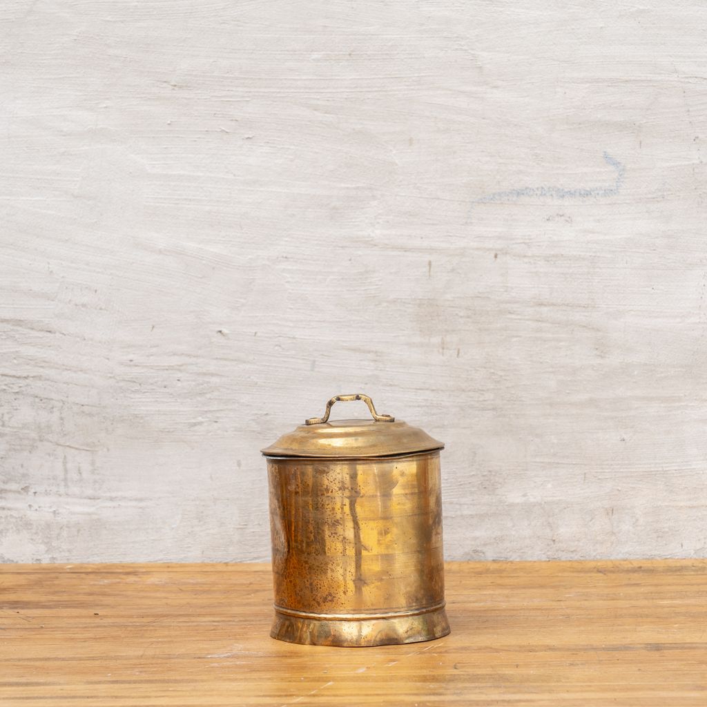 Antique Brass Canister