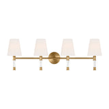 Hanover 4 - Light Vanity LIGHTING - vanity Visual Comfort Burnished Brass