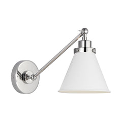 Matte White and Polished Nickel