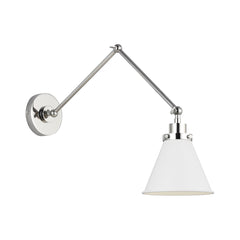 Matte White and Polished Nickel