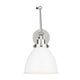 Matte White and Polished Nickel