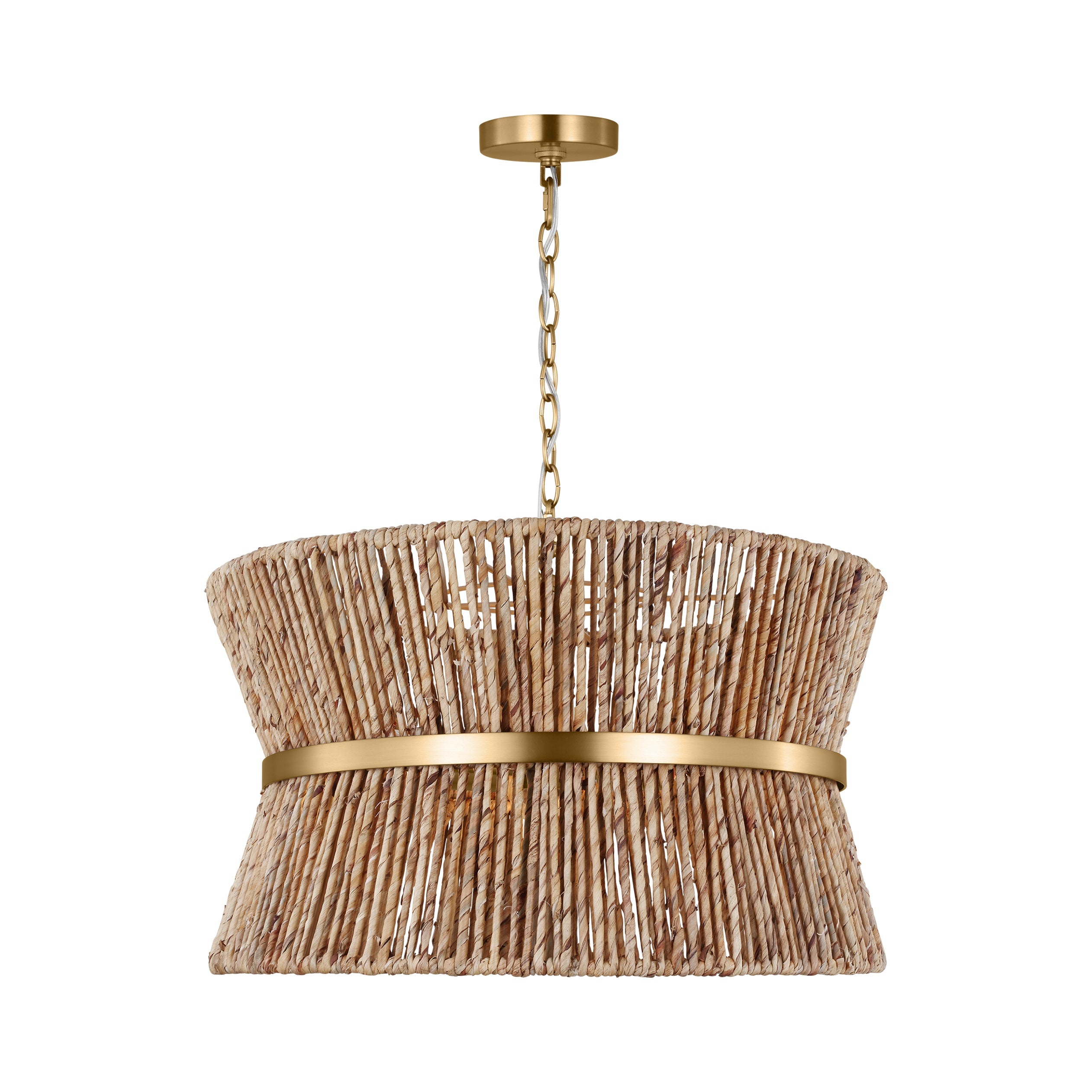 Thurlo Medium Hanging Shade LIGHTING - pendant Visual Comfort Satin Brass