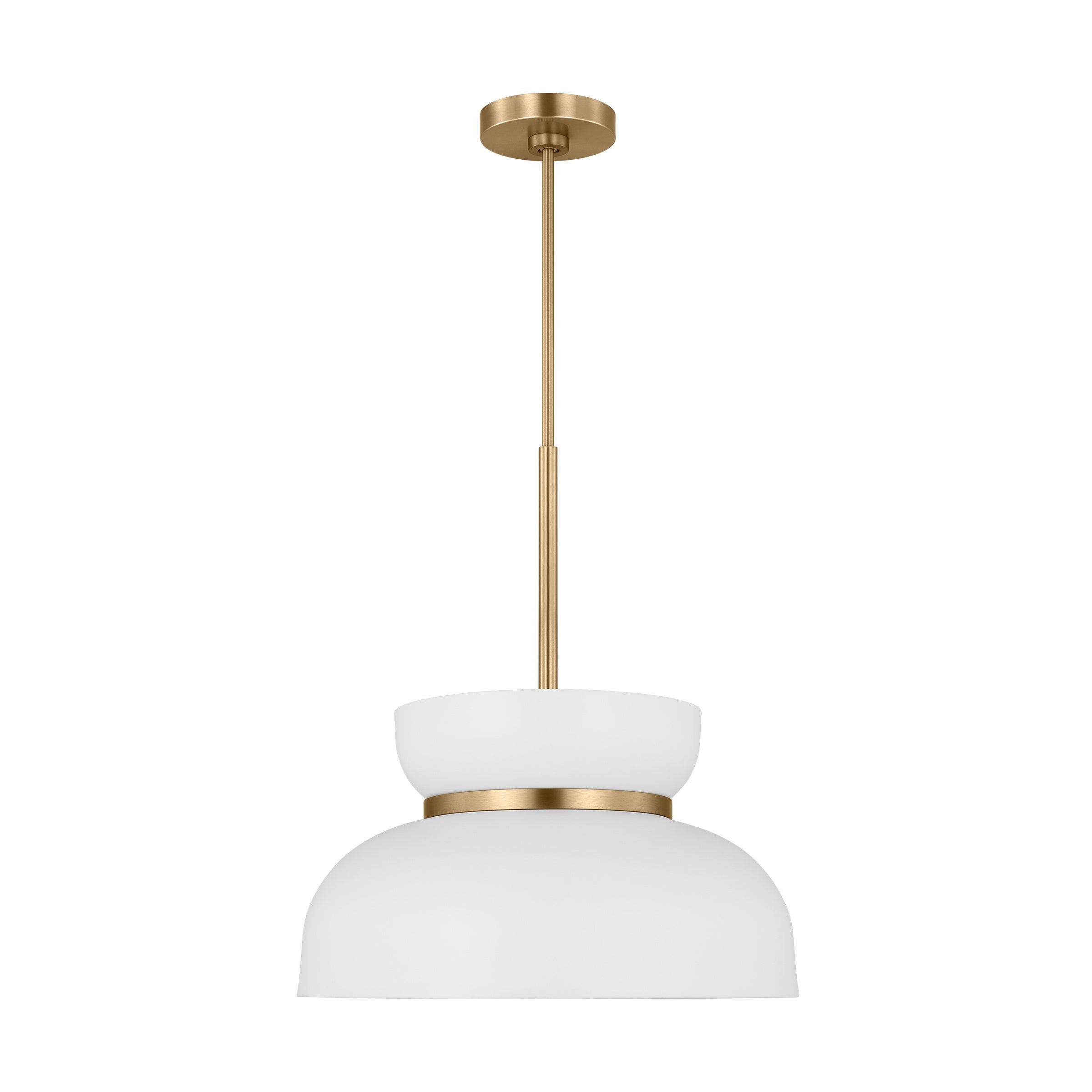 Pemberton Medium Pendant LIGHTING - pendant Visual Comfort Matte White