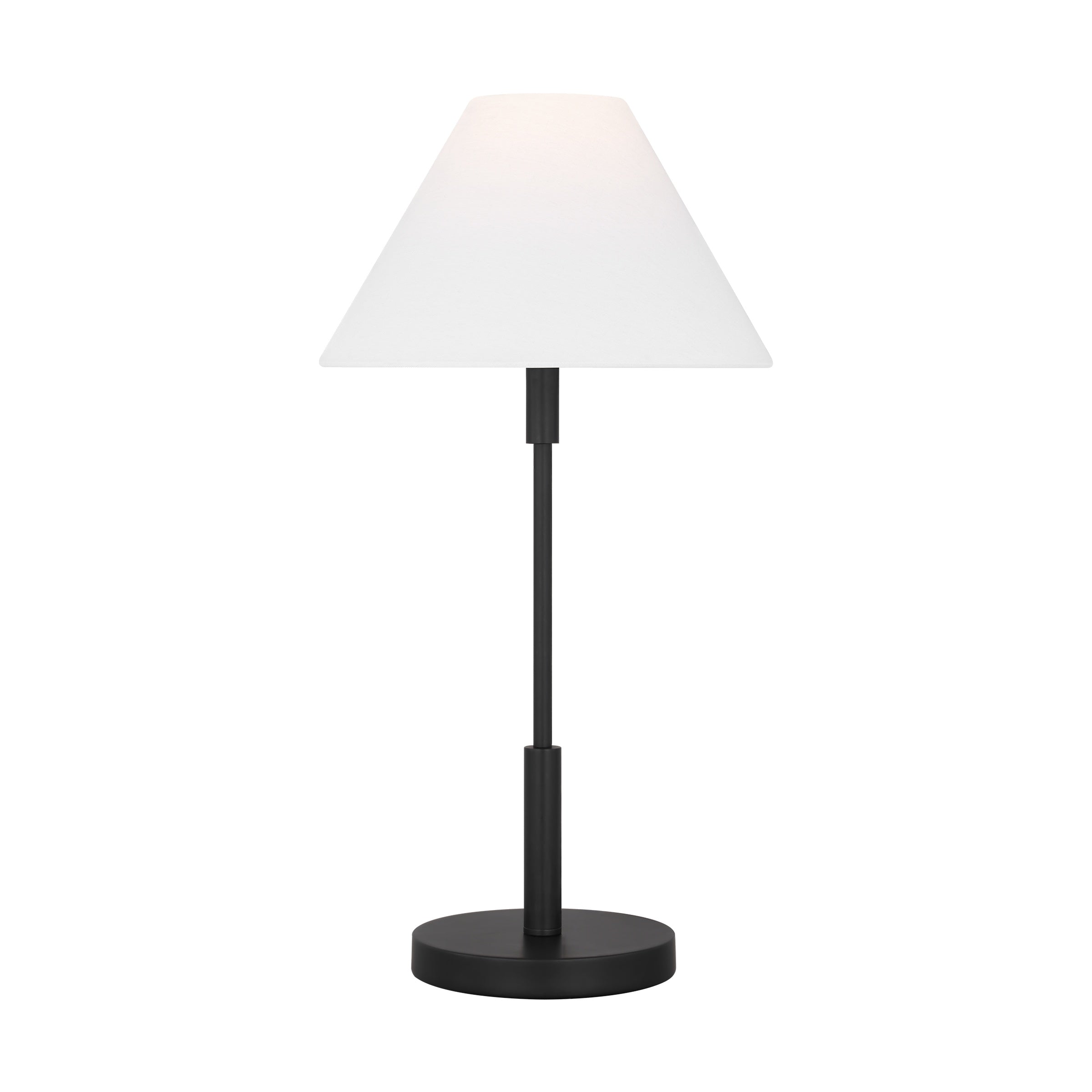Porteau Medium Table Lamp LIGHTING - table lamp Visual Comfort Midnight Black