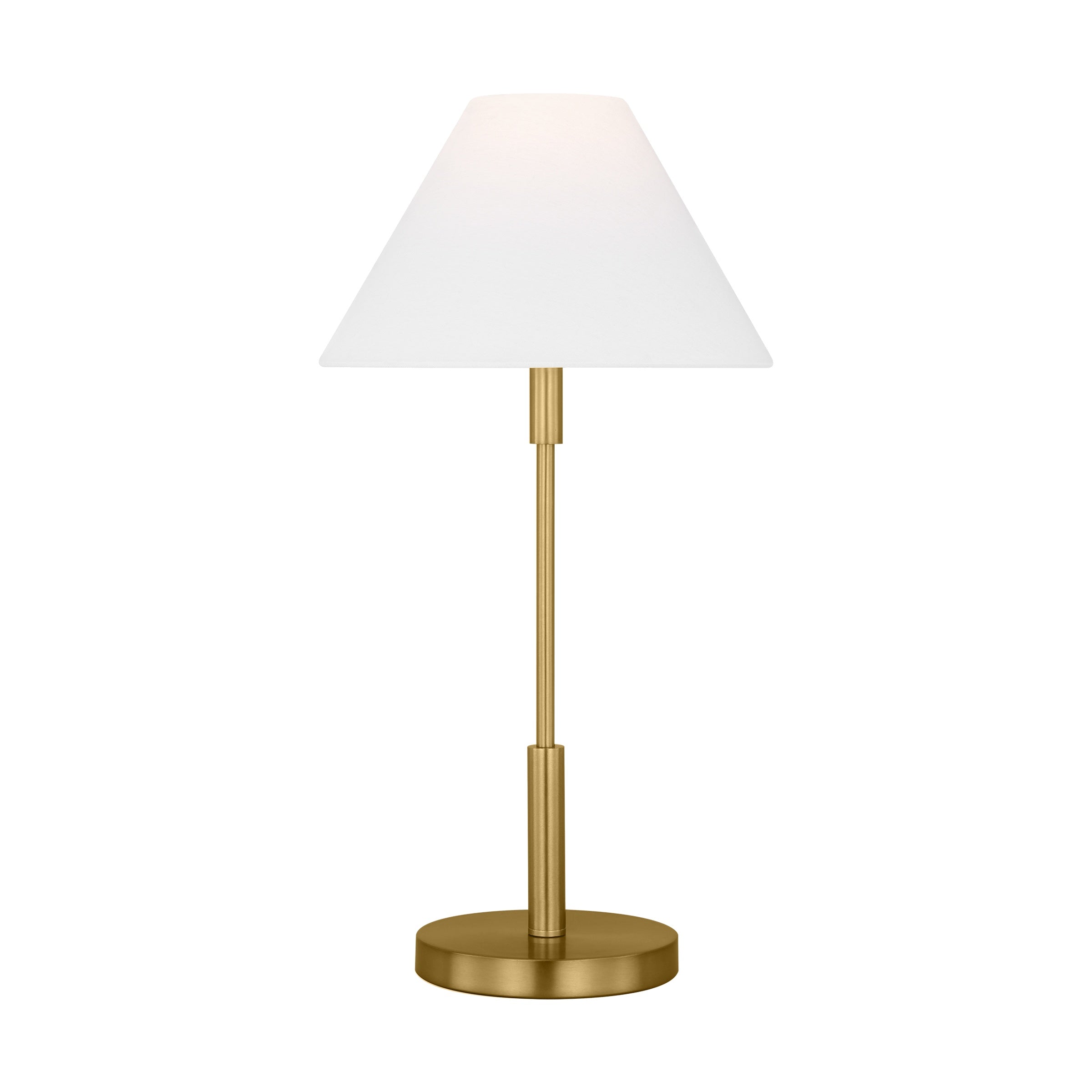 Porteau Medium Table Lamp LIGHTING - table lamp Visual Comfort Satin Brass