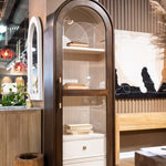 Vannes Single Door Display Cabinet FURNITURE - cabinet Bramble
