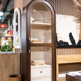 Vannes Single Door Display Cabinet FURNITURE - cabinet Bramble