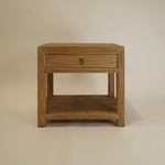 Sutton Reclaimed Wood Nightstand 5-VINTAGE-nightstand Hauer Market Natural
