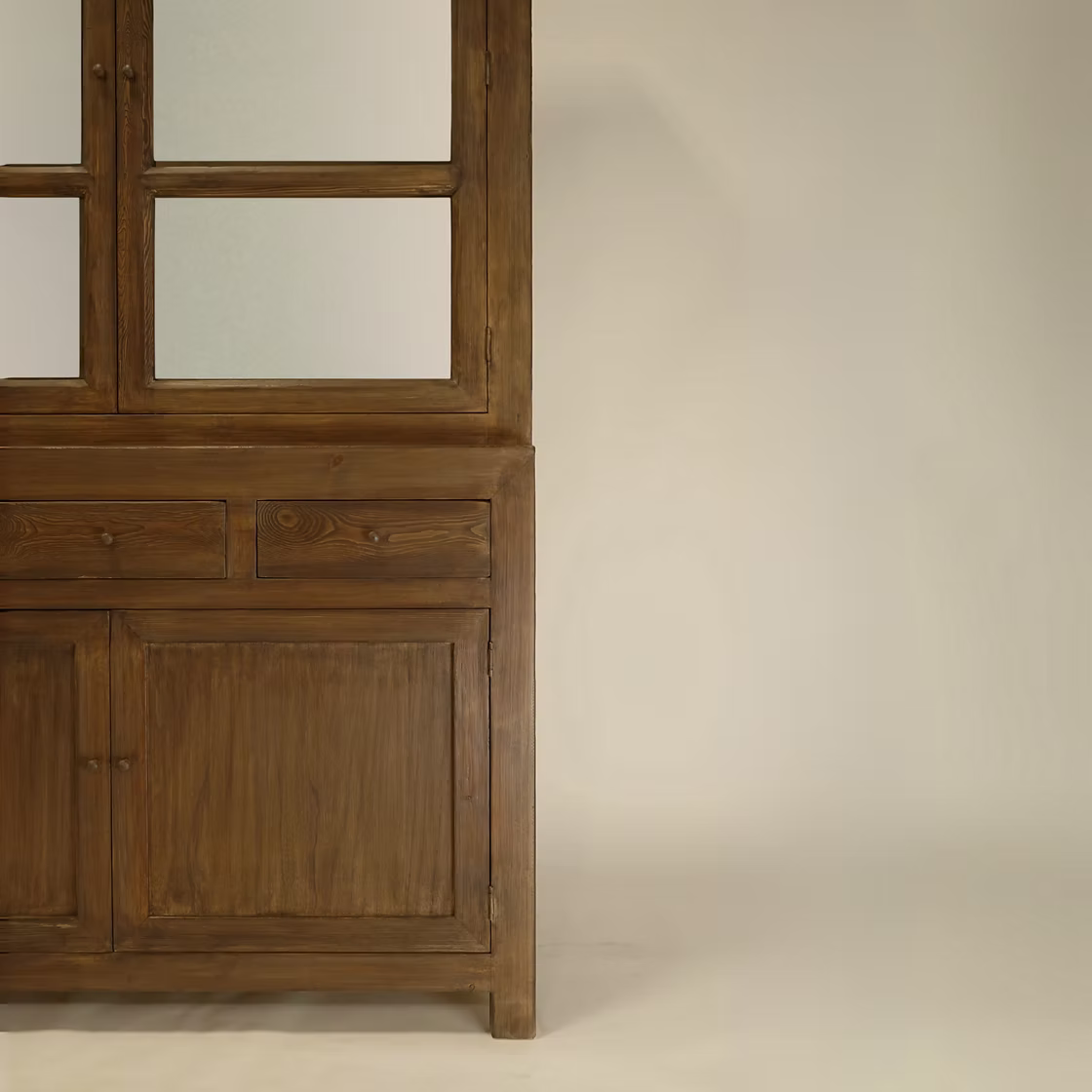 Daphne Reclaimed Wood Glass Cabinet 7 - FURNITURE - bookcase/cabinet Hauer Market