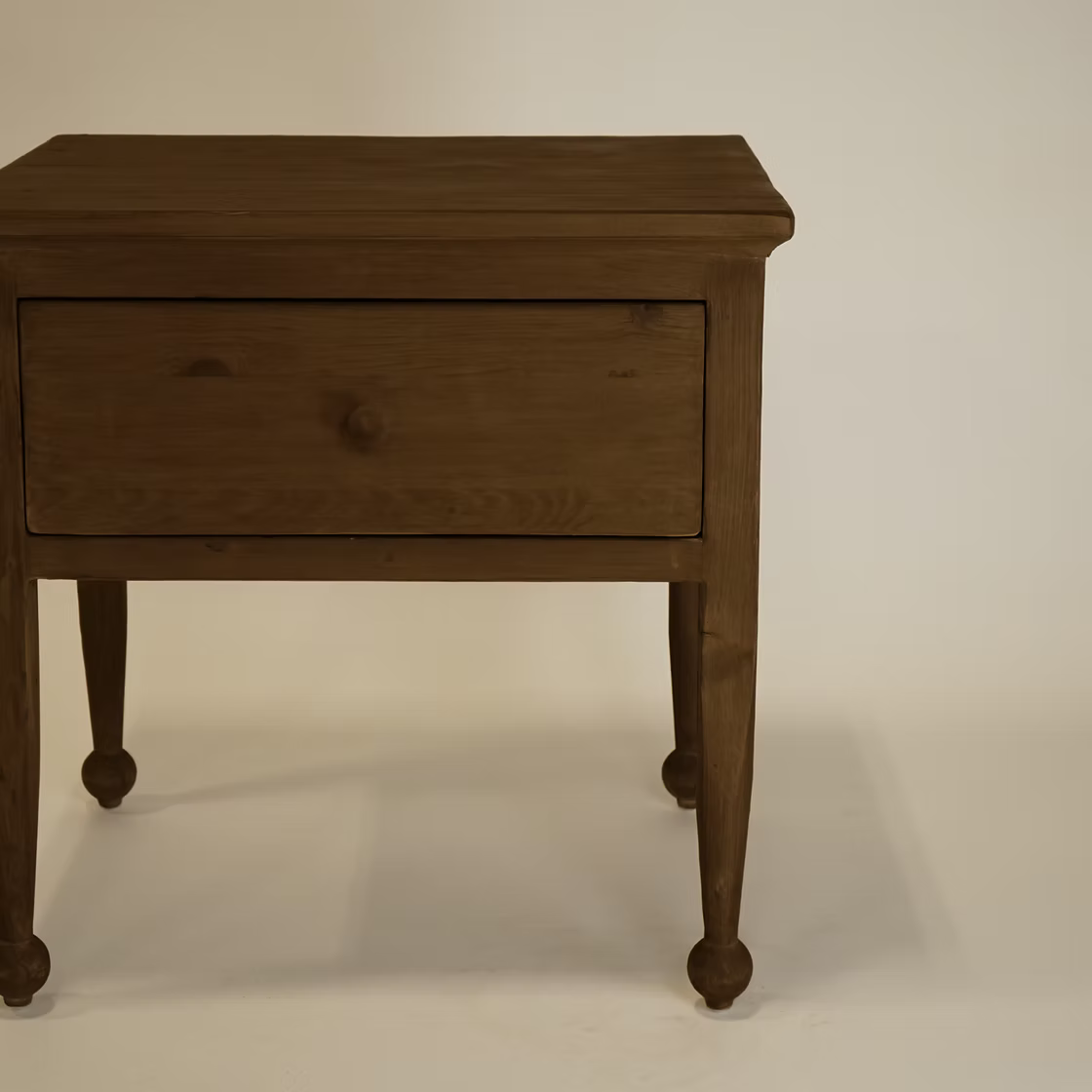 Margot Reclaimed Wood Nightstand FURNITURE - nightstand Hauer Market Aged Brown