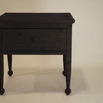 Margot Reclaimed Wood Nightstand FURNITURE - nightstand Hauer Market Carbon Black