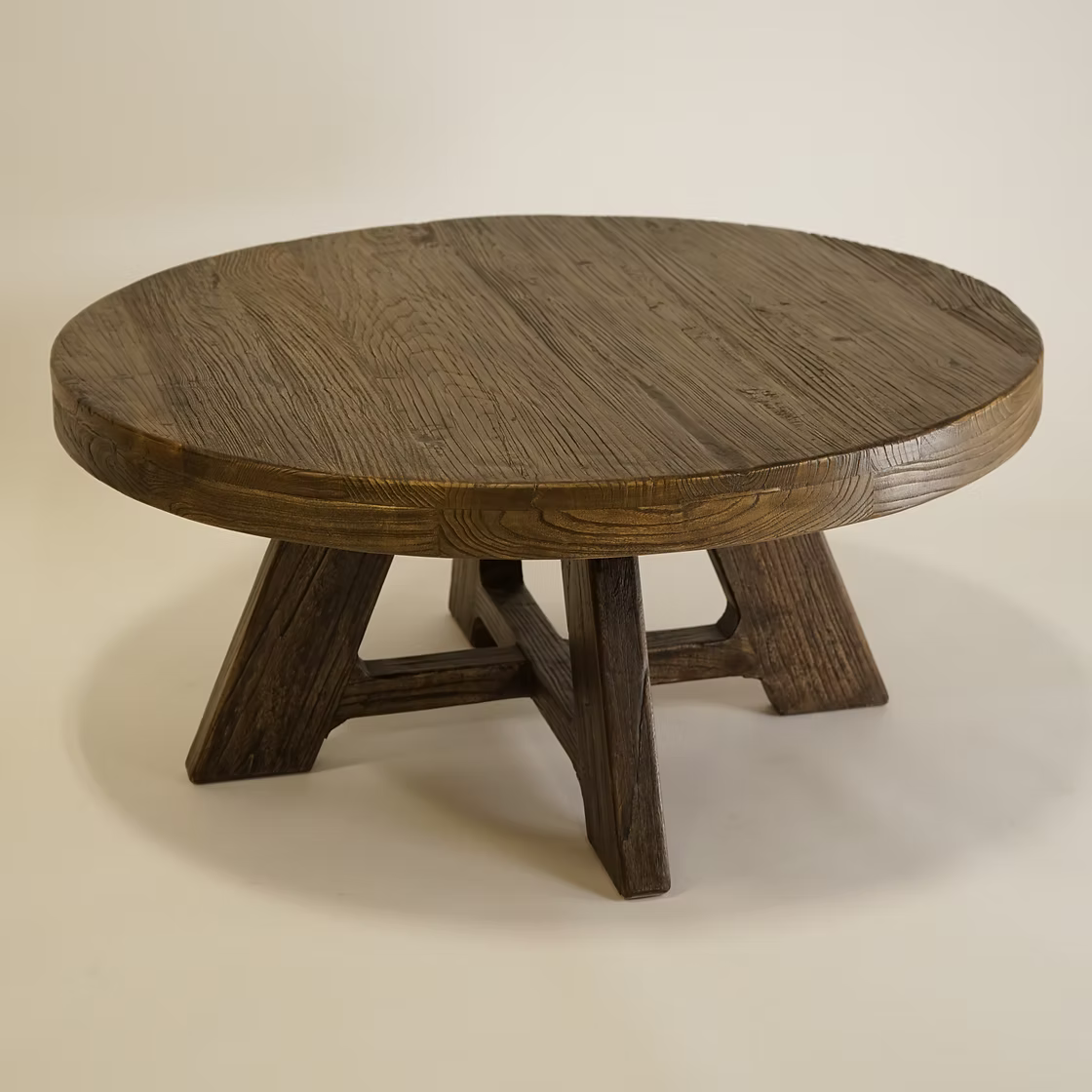 IN STORE - Lennon Round Coffee Table IN STORE-Hauer Hauer Market Aged Brown