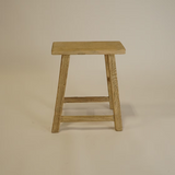Daisy Reclaimed Elm Wood Accent Table/Stool 0-VINTAGE - stool Hauer Market Natural