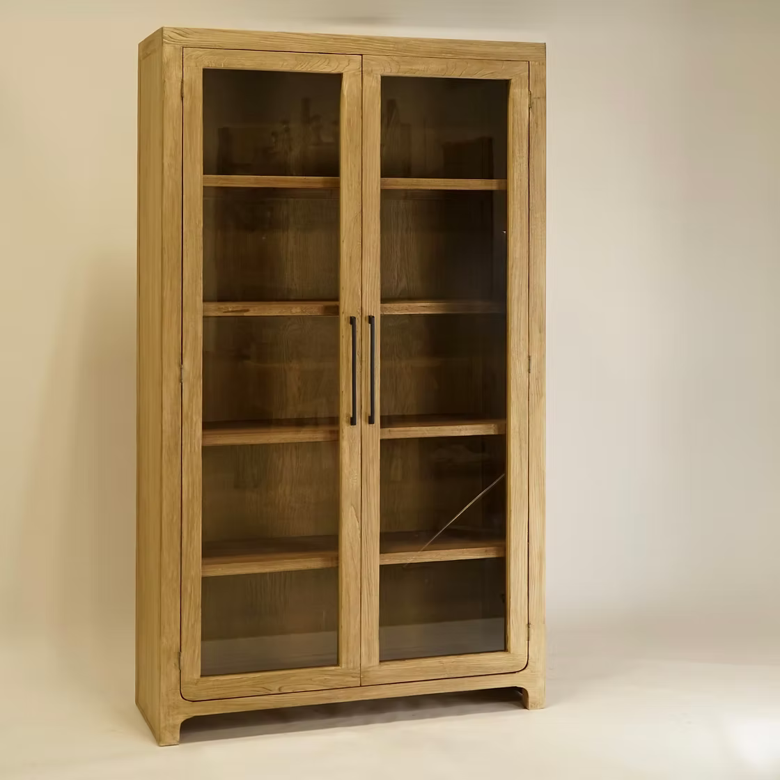 Rue Reclaimed Wood Glass Cabinet 7 - FURNITURE - bookcase/cabinet Hauer Market