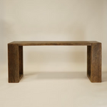 Redford Reclaimed Wood Console FURNITURE - console table Hauer Market Heritage Brown