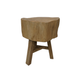 Gus Reclaimed Wood Stump Side Table