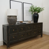 Reid 10 drawer Reclaimed Wood Sideboard 7 - FURNITURE - sideboard/cabinet Hauer Market