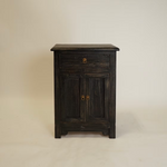 Archie Reclaimed Wood Nightstand FURNITURE - nightstand Hauer Market Distressed Black