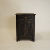 Archie Reclaimed Wood Nightstand FURNITURE - nightstand Hauer Market Distressed Black
