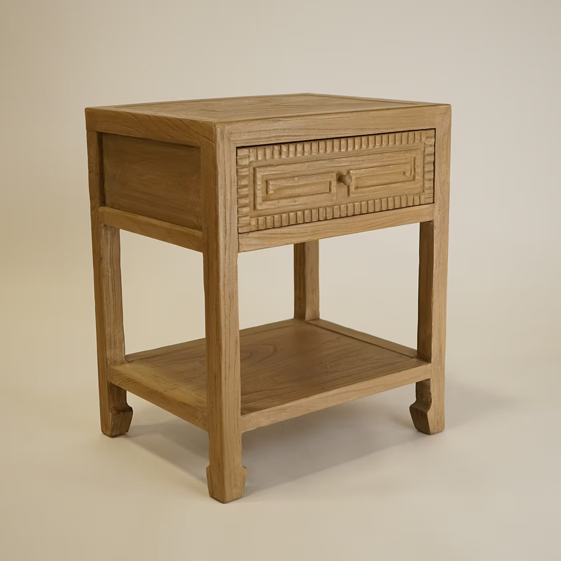 Esther Reclaimed Wood Nightstand 5-VINTAGE-nightstand Hauer Market