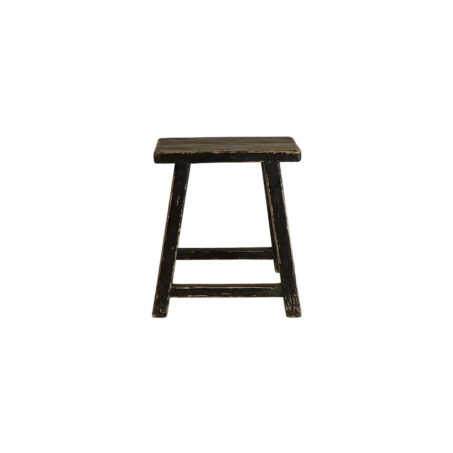 Daisy Reclaimed Elm Wood Accent Table/Stool 0-VINTAGE - stool Hauer Market Black
